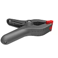 Adjustable Gray Hand Clamp With Red Accents And Ergonomic Grip Design