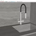 Faucet sink hardware 3d model