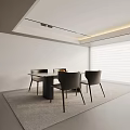 Modern table combination 3d model