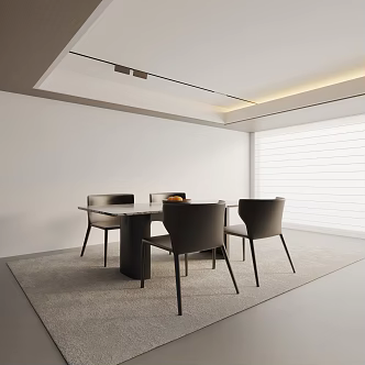 Modern table combination 3d model