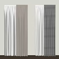 Curtain combination 3d model