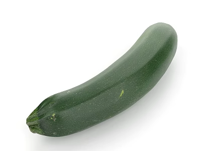 Fresh Green Whole Zucchini Vegetable For Healthy Cooking And Diet Plans 3d model