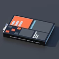 Creative Design Magazine Cover With Orange And Black Color Blocks And Sectional Layout
