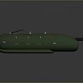 Green Military Weapon Missile With Surface Structural Details And Component Design