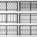 Various Decorative Metal Fence Designs With Intricate Patterns And Ornate Details