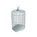 Minimalist Metal Wire Birdcage Decorative Ornament Set With Ring Top For Home Decor