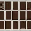 Different Brown Cabinet Door Designs With Various Panel Styles And Patterns