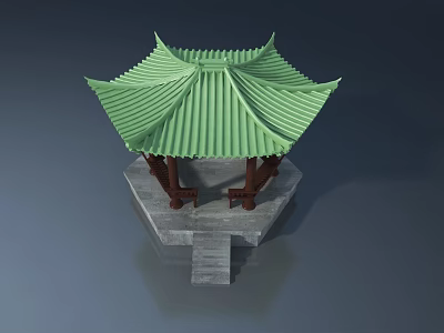 Chinese-style pavilion 3d model