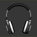 Modern Over Ear Headphones With Black Silver Design And High Quality Audio