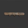 Natural Wood Like Stone Block With Brown Gray Textured Surface For Decorative Use