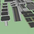 Multi Level Urban Road Infrastructure Design With Interchange Lanes And Traffic Flow Planning 3d model