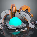 Modern Sci-Fi Equipment Sci-Fi Items Sci-Fi Components High-Tech Components 3d model