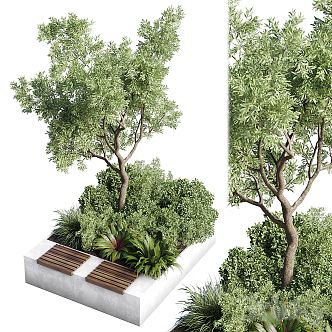 Modern flowerbed bowl 3d model