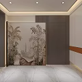 Modern Spacious Open Plan Living And Dining Room With Elegant Marble Decor And Cozy Design
