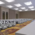 Large Shandong Conference Hall with Speaker and Arranged Seats for Kinetic Energy Transformation