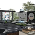 New Chinese Courtyard Landscape 3d model