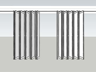 modern folding door 3d model