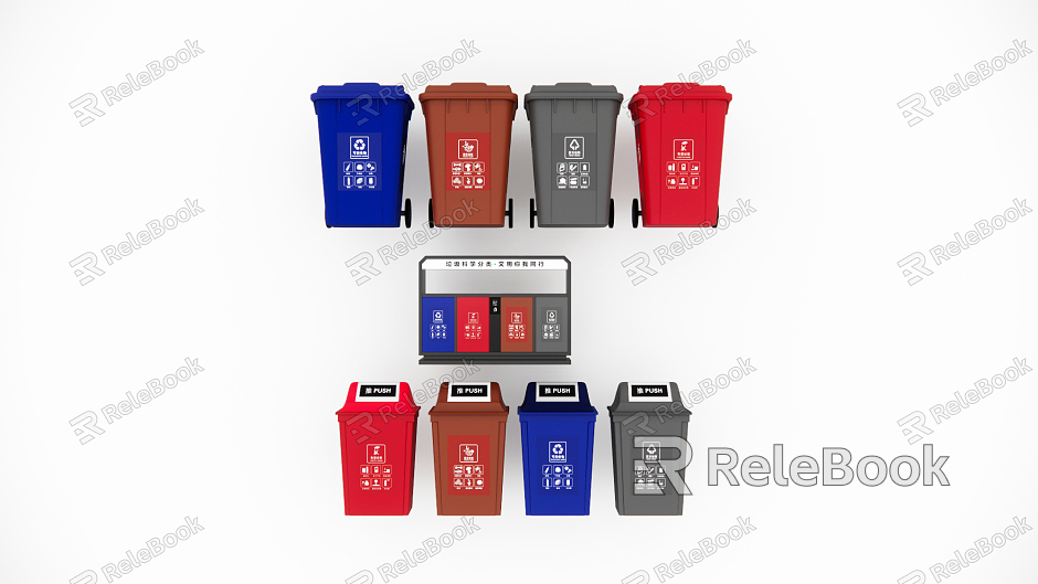 Modern garbage bin garbage classification model