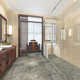 New Chinese Toilet Hotel Toilet 3d model