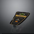 Authentic Pecorino Romano Cheese In Black And Gold Packaging With Green Label