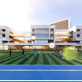 elementary school model 3d model
