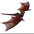 Fantasy Character Riding Mythical Winged Dragon In Epic Adventure Scene