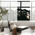 Elegant Modern Bedroom Interior Design With Upholstered Headboard Area Rug And Linear Pendant Light