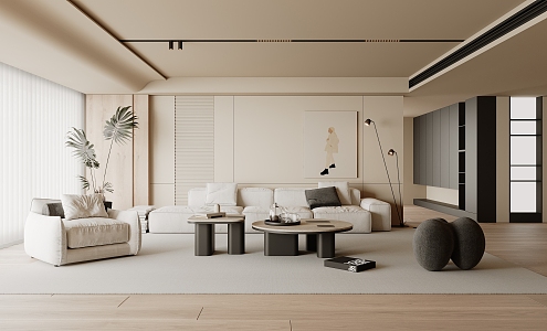 modern living room home living room 3d model