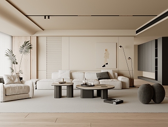 modern living room home living room 3d model