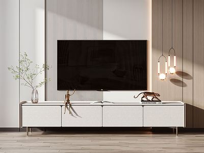 Light Luxury TV Cabinet 3d model