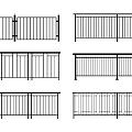 Various Metal Fence Designs With Decorative Bars For Outdoor Safety Use