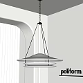Modern Minimalist Interior Pendant Light With White Shade And Black Metal Frame