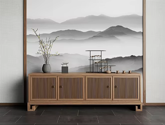 New Chinese TV Cabinet 3d model