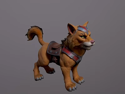 Realistic Reptile 3D Model With Saddle And Detailed Scaly Body Texture 3d model