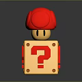 Question mark box Super Mary question mark toy game item 3d model