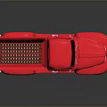 Red Vintage Pickup Truck With Sleek Exterior And Polished Chrome Wheels