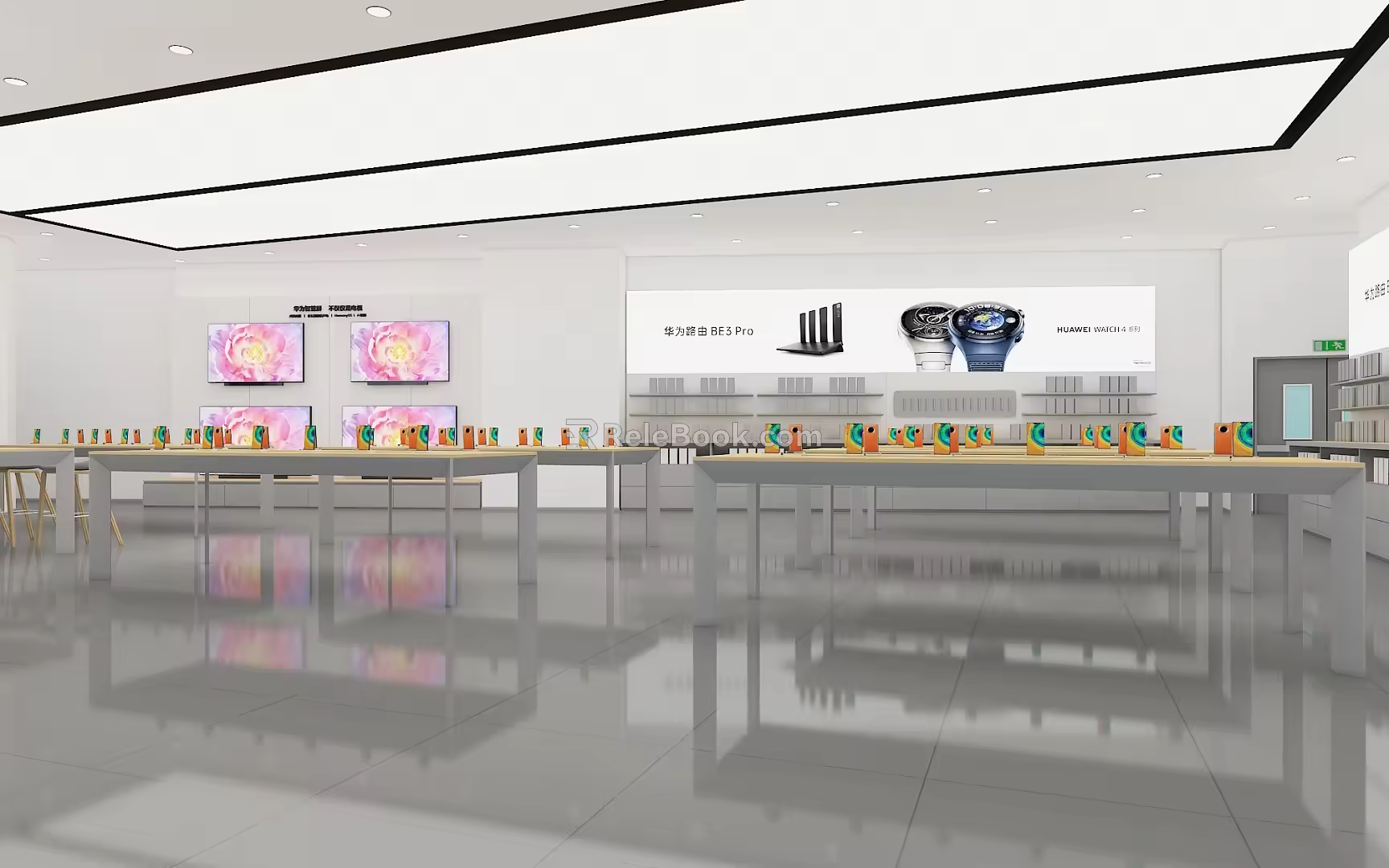 Mobile phone store 3d model
