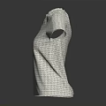 White Short Sleeve Round Neck T-shirt With Grid Pattern For Casual Fashion Wear