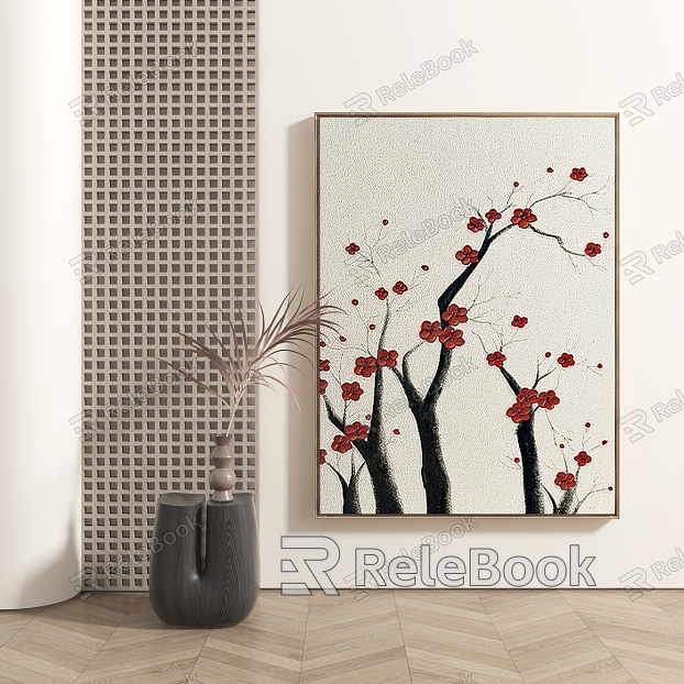 New Chinese Plant Painting Abstract Decorative Painting model