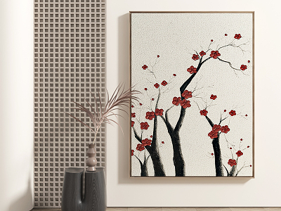 New Chinese Plant Painting Abstract Decorative Painting model