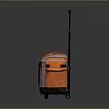 Trendy Orange And Pink Trolley Travel Bag With Rolling Handle For Fashionable Travelers