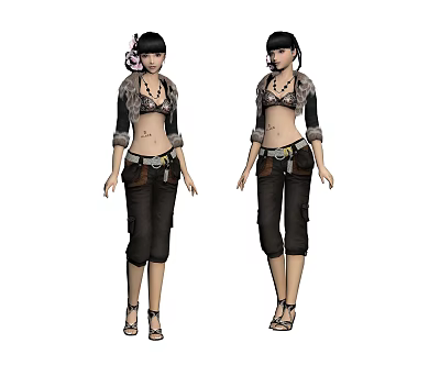 modern woman sexy female figures 3d model modern woman sexy female figures 3d model