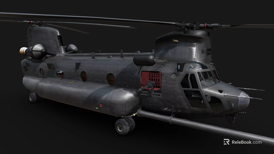 Advanced Black Fighter Jet With Aerodynamic Body And Military Design Features 3d model 