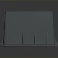Household Gray Square Non slip Mat With Grid Surface And Spiked Bottom