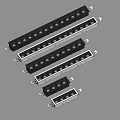 Metal Frame Grille Lights Long Strip Design with LED Bulbs and Different Lengths
