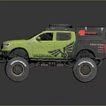 Modern all-terrain vehicle toy car 3d model