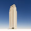 Tall Classical Tower Building With Modern Architectural Design And Decorative Facade