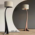 Middle style floor lamp 3d model