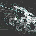 Ornate Mythical Bow Weapon with Carved Details Feathered Arrows and Intricate Design