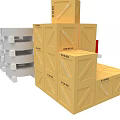 Modular Furniture With Yellow Blocks Gray Cylinders And Red Cubes Stackable Design